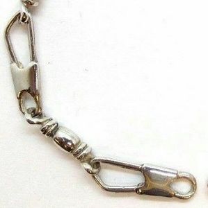 Fishers of Men Acts Sterling Silver Bracelet Large Link 9 in